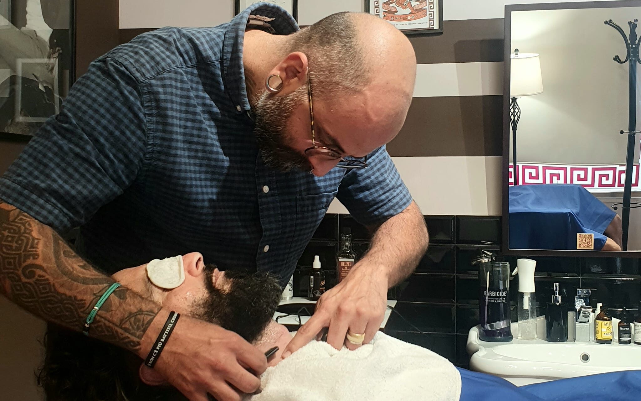 Un trattamento da Salus barbershop a Cagliari